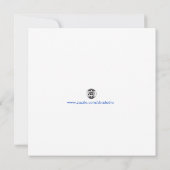 青い氷のスケートの誕生日招待状 招待状 (裏面)