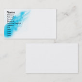 青い氷の炎 名刺 (正面/裏面)