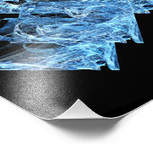 青い氷キューブ フォトプリント            (角)