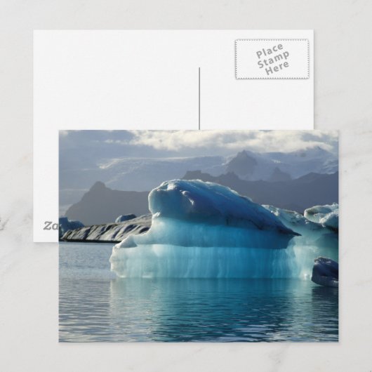 青い氷山 ポストカード (正面/裏面)