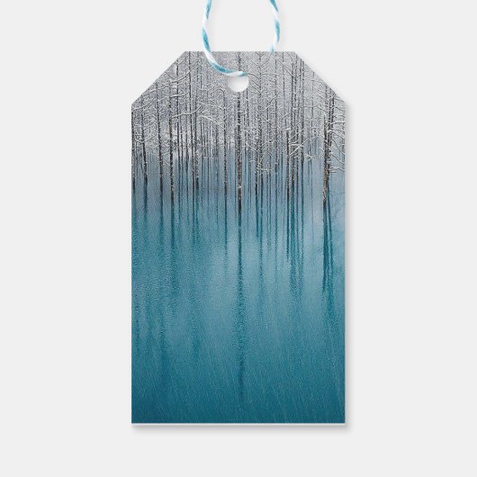 青い氷木 ギフトタグ (裏面)