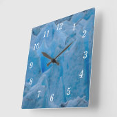 青い氷河の壁時計 スクエア壁時計 (傾斜)
