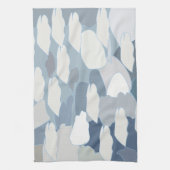 青い氷河の氷のパターン キッチンタオル (縦)