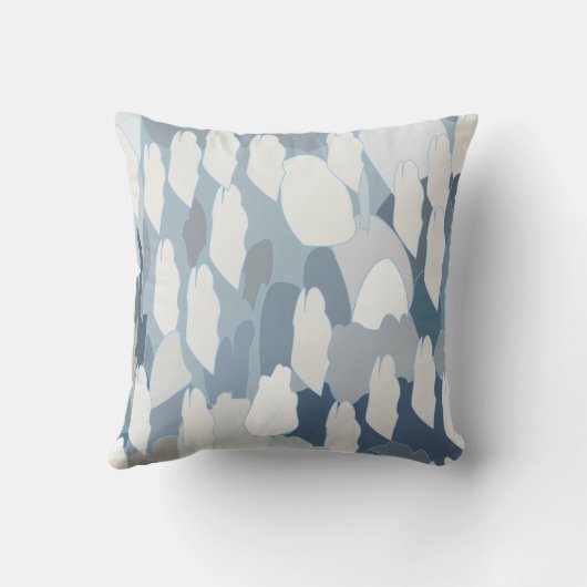 青い氷河の氷 クッション (裏面)