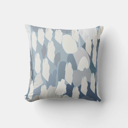 青い氷河の氷 クッション (正面)