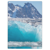 青い氷河の氷、ノルウェー クリップボード (裏面)