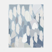 青い氷河の氷 フリースブランケット (正面)