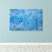 青い氷河 キャンバスプリント (インサイチュ (ウッドフロア))