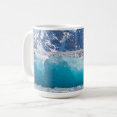 青い氷河、ノルウェー コーヒーマグカップ (正面左)
