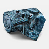 青い氷結晶 ネクタイ (ロール)