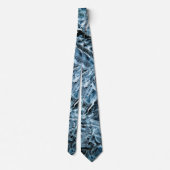 青い氷結晶 ネクタイ (裏面)