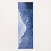 青い氷表面の写真 ヨガマット (正面)