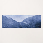 青い氷表面の写真 ヨガマット (正面(横))