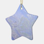 青い氷 セラミックオーナメント (左)