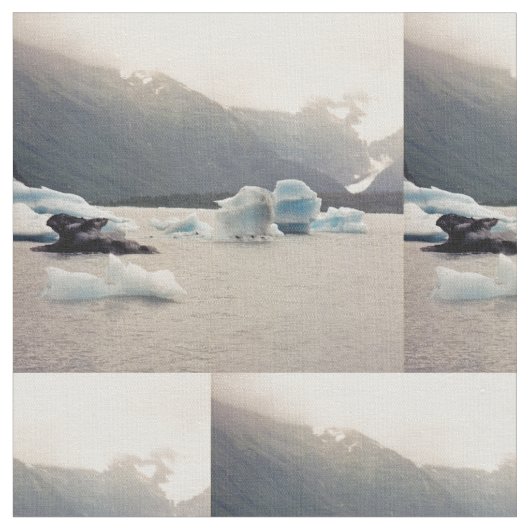 青い氷 ファブリック (クローズアップ)