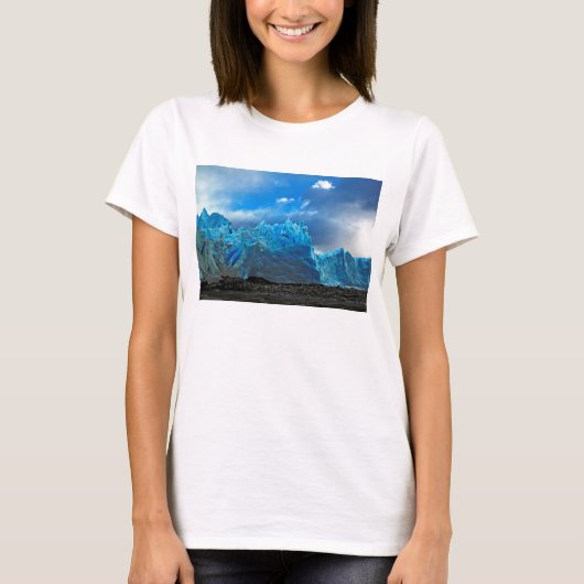 青い氷- Peritoモレノ Tシャツ (正面)
