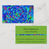 青い池の波紋 名刺 (正面/裏面)