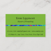 青い池の波紋 名刺 (裏面)