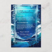 青い沿岸の結婚雰囲気の囲いカード エンクロージャーカード (正面)