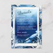 青い沿岸の結婚雰囲気の囲いカード エンクロージャーカード (正面)