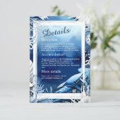 青い沿岸の結婚雰囲気の囲いカード エンクロージャーカード (スタンド正面)