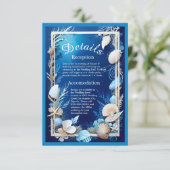 青い沿岸の結婚雰囲気の囲いカード エンクロージャーカード (スタンド正面)