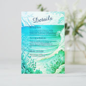 青い沿岸の結婚雰囲気の囲いカード エンクロージャーカード (スタンド正面)