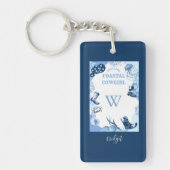 青い沿岸女性のカーボーイ キーホルダー (正面)