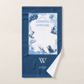 青い沿岸女性のカーボーイ バスタオルセット (ハンドタオル)