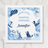 青い沿岸女性のカーボーイ フェイバータグ (裏面)