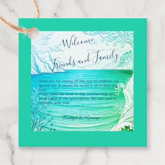 青い沿岸結婚生物 フェイバータグ (正面)