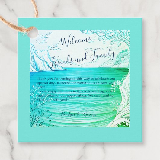 青い沿岸結婚生物 フェイバータグ (正面)