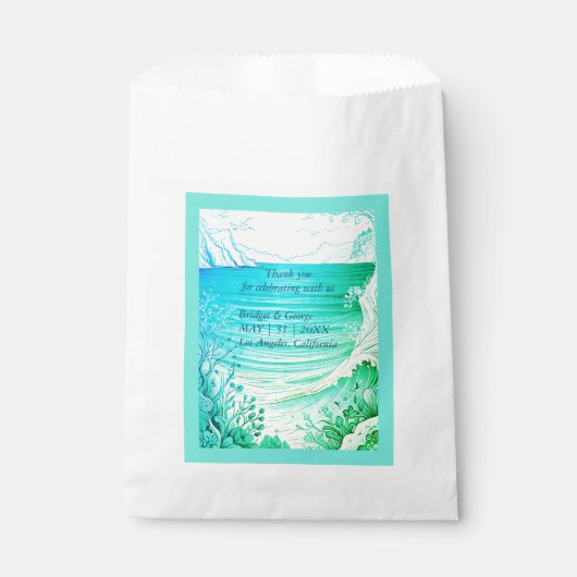 青い沿岸結婚生物 フェイバーバッグ (正面)