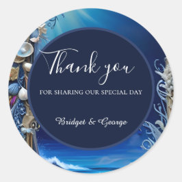 青い沿岸結婚生物 ラウンドシール