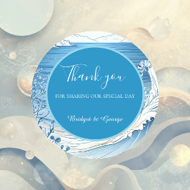 青い沿岸結婚生物 ラウンドシール