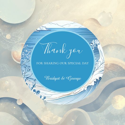 青い沿岸結婚生物 ラウンドシール