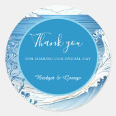 青い沿岸結婚生物 ラウンドシール (正面)