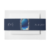 青い沿岸結婚生物 招待状ベリーバンド (正面例)