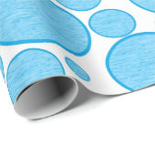 青い泡によって緩和される包装紙 ラッピングペーパー (ロールコーナー)