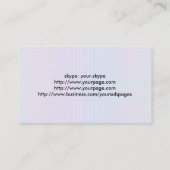 青い泡の両側をカスタマイズ 名刺 (裏面)