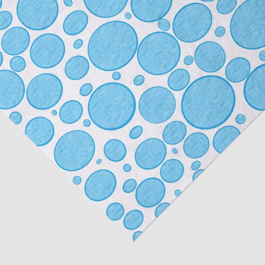 青い泡はティッシュペーパーを緩和しました 薄葉紙 (詳細)