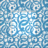 青い泡生地 ファブリック (タイル)