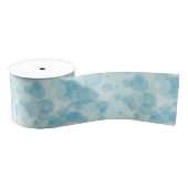 青い泡 グログランリボン (リール)