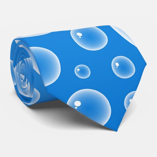 青い泡 ネクタイ (ロール)