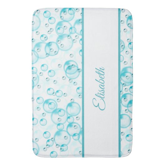 青い泡 バスマット (正面縦)