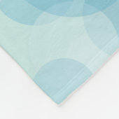 青い泡 フリースブランケット (角)