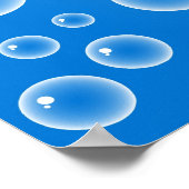 青い泡 ポスター (角)