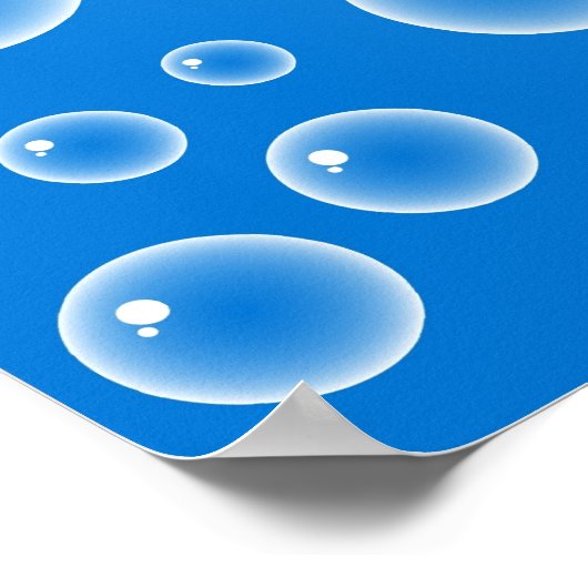 青い泡 ポスター (角)