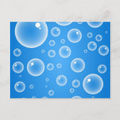 青い泡 ポストカード (正面)