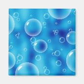 青い泡 マグネット (正面)